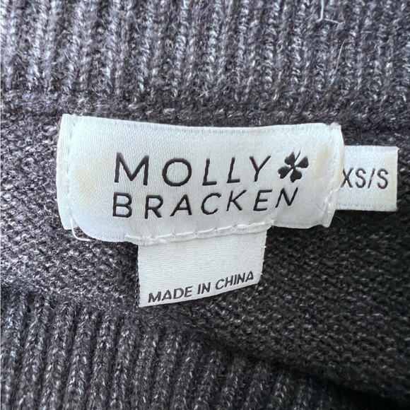 Molly Bracken Grey Crew Neck Sweater Size XS/S - Picture 6 of 9